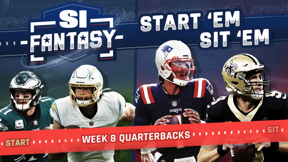 Start 'Em, Sit 'Em Quarterbacks Fantasy Football Week 8: Time for