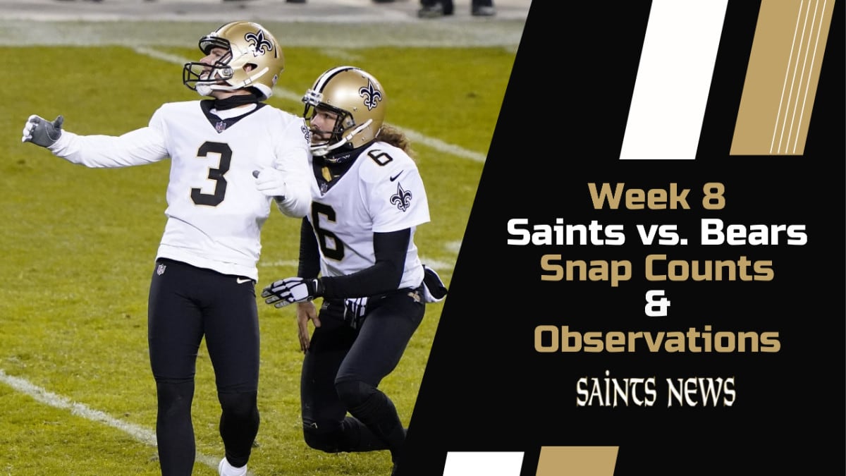 Week 2 New Orleans Saints Snap Counts and Observations - Sports Illustrated  New Orleans Saints News, Analysis and More