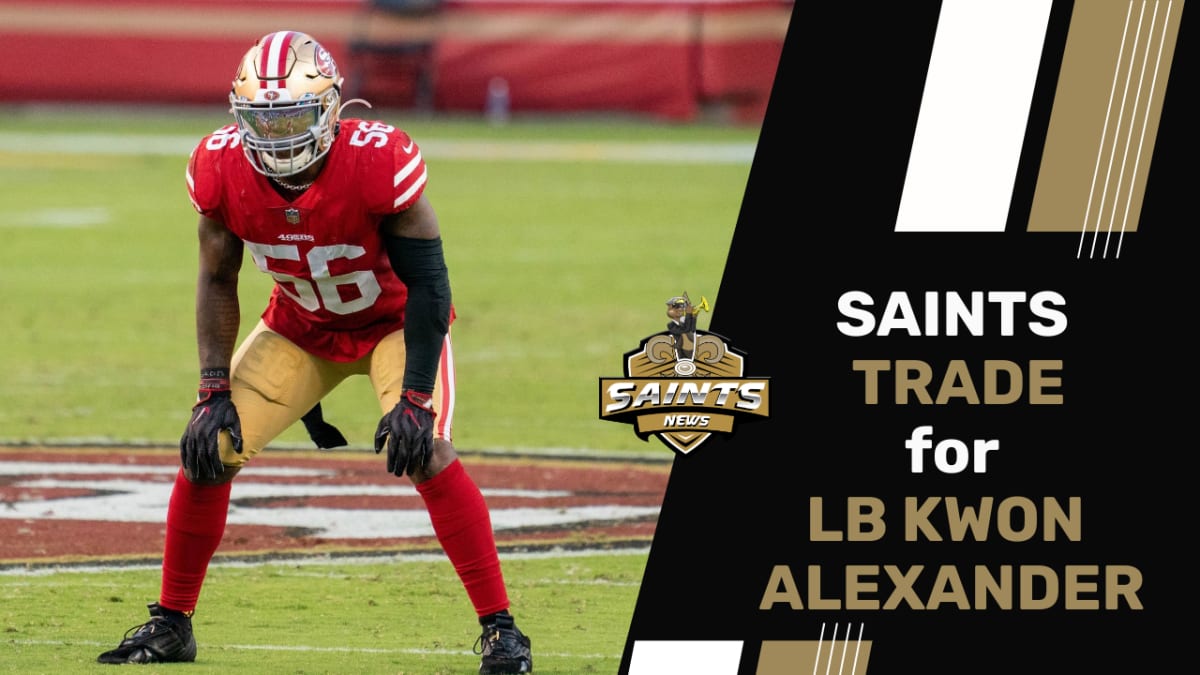 NFL Auction  STS - Saints Kwon Alexander Game Used Jersey (11/21/21) Size  42