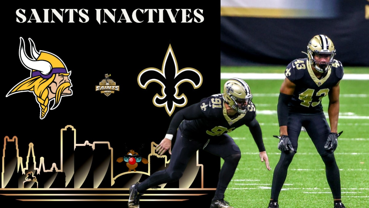 New Orleans Saints Inactives List for Week 4 Against the Vikings - Sports  Illustrated New Orleans Saints News, Analysis and More