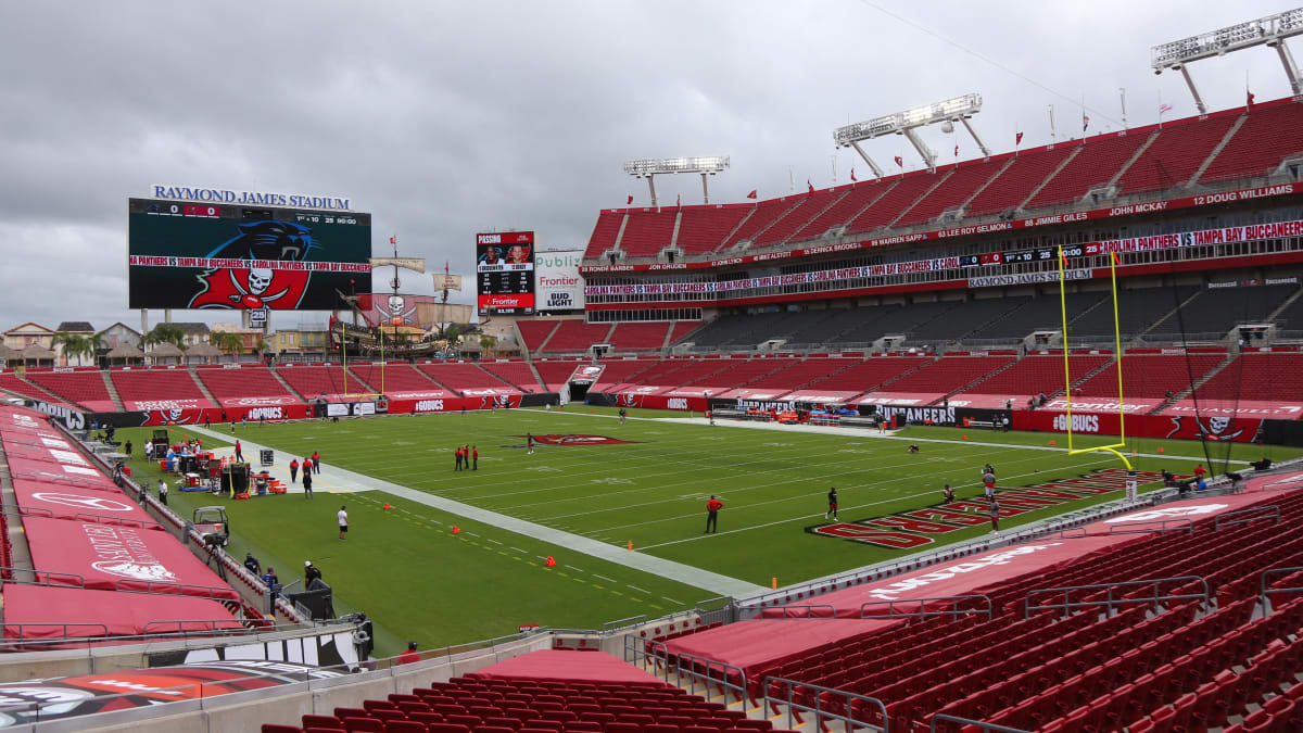 Inside Club Level of Raymond James Stadium, home of WWE WrestleMania 36  Tampa 