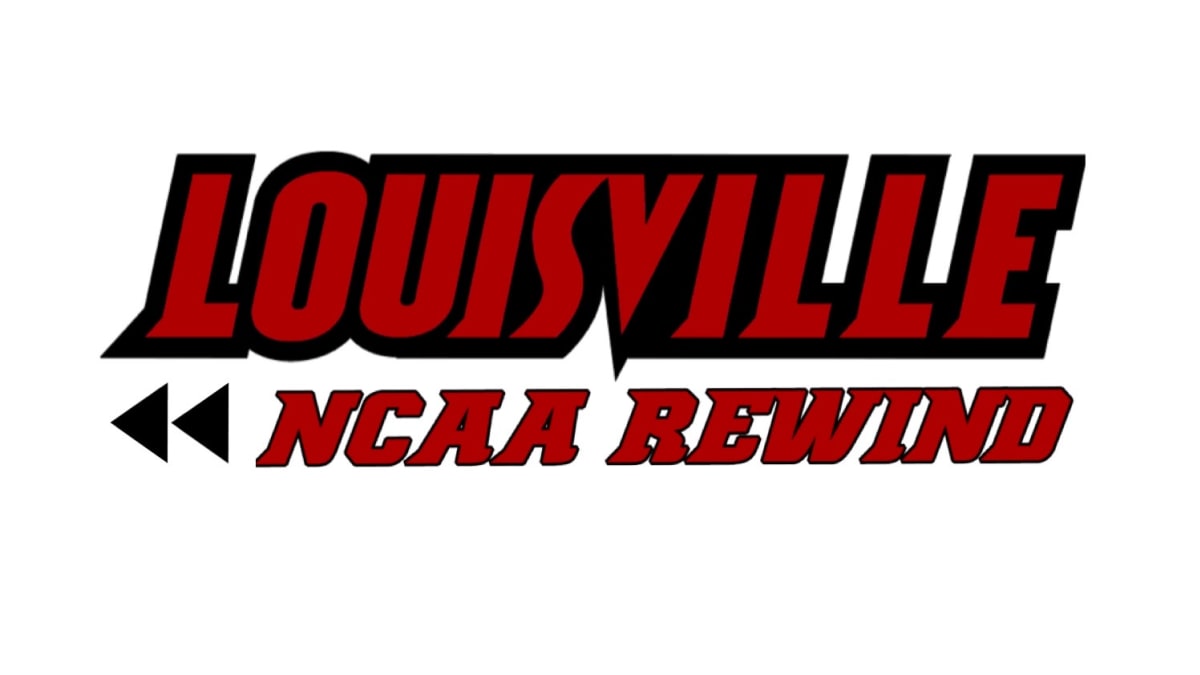 Rico Industries NCAA Louisville Cardinals Old Englsih #1 Fan Metal