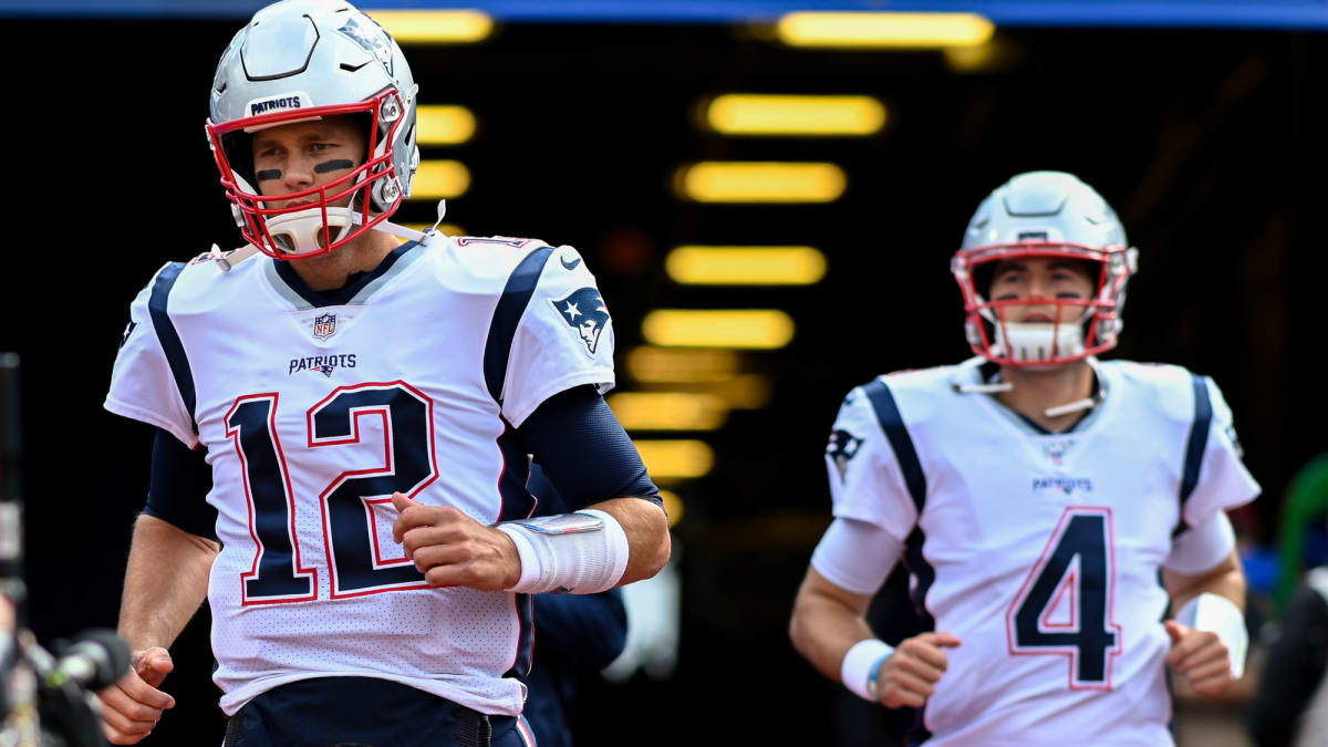 Jarrett Stidham gets first-team work in practice to allow Tom Brady to  recuperate 