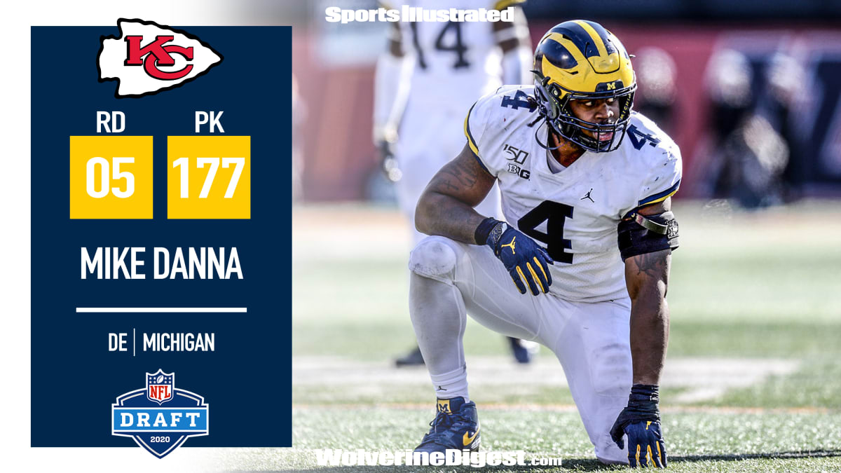 Grad-Transfer Mike Danna Goes To The Chiefs In Round 5 - Sports Illustrated  Michigan Wolverines News, Analysis and More