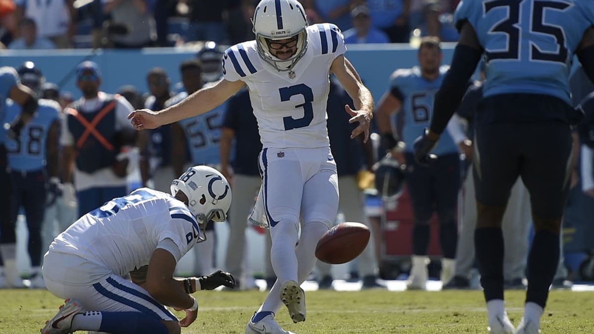 Indianapolis Colts quarterback Jacob Eason (9) warms up on the