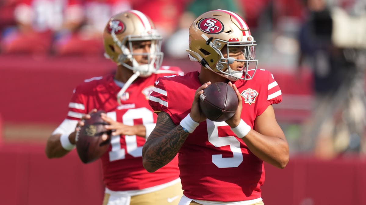 Jerry Rice says 'the sky's the limit' for Trey Lance, warns against QB  'carousel' in San Francisco