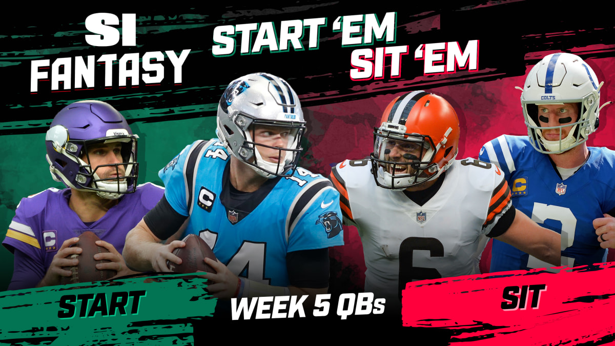 NFL Fantasy 2022 Start 'Em, Sit 'Em Week 5: Quarterbacks