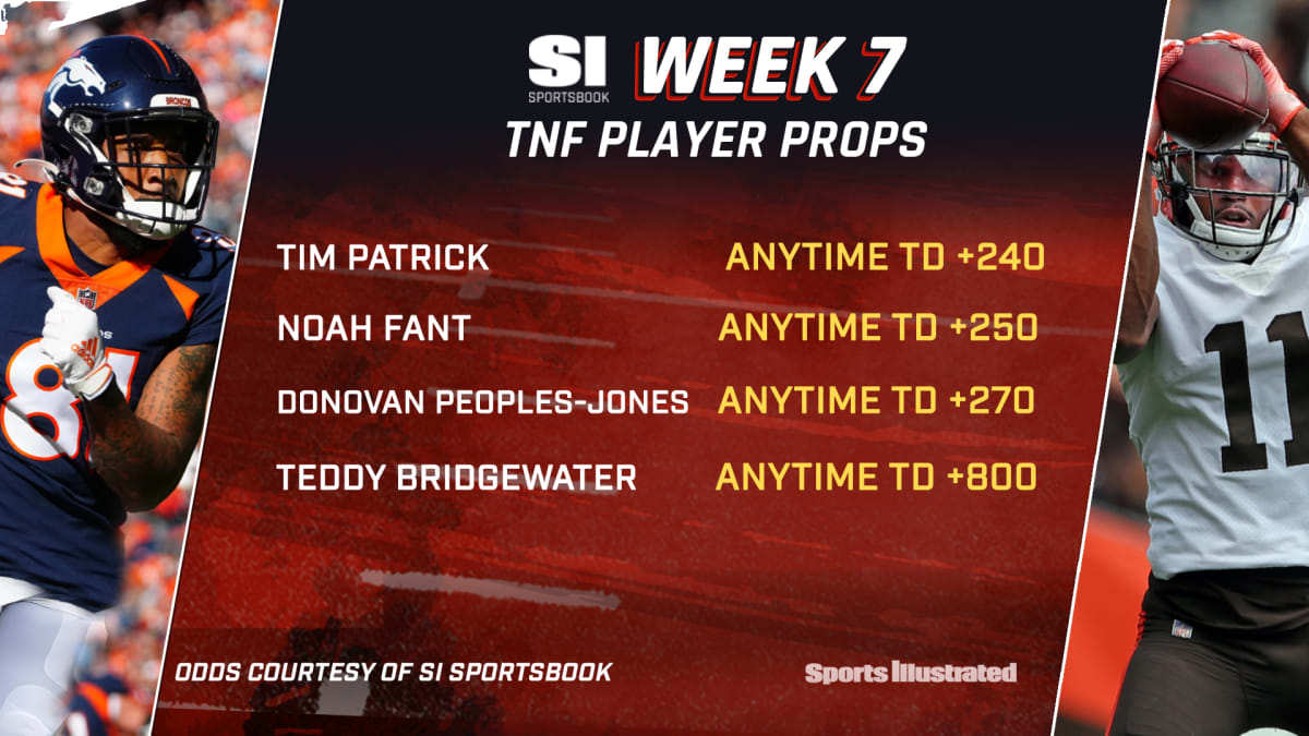 Best NFL Week 7 Monday Night Football single-game & player props