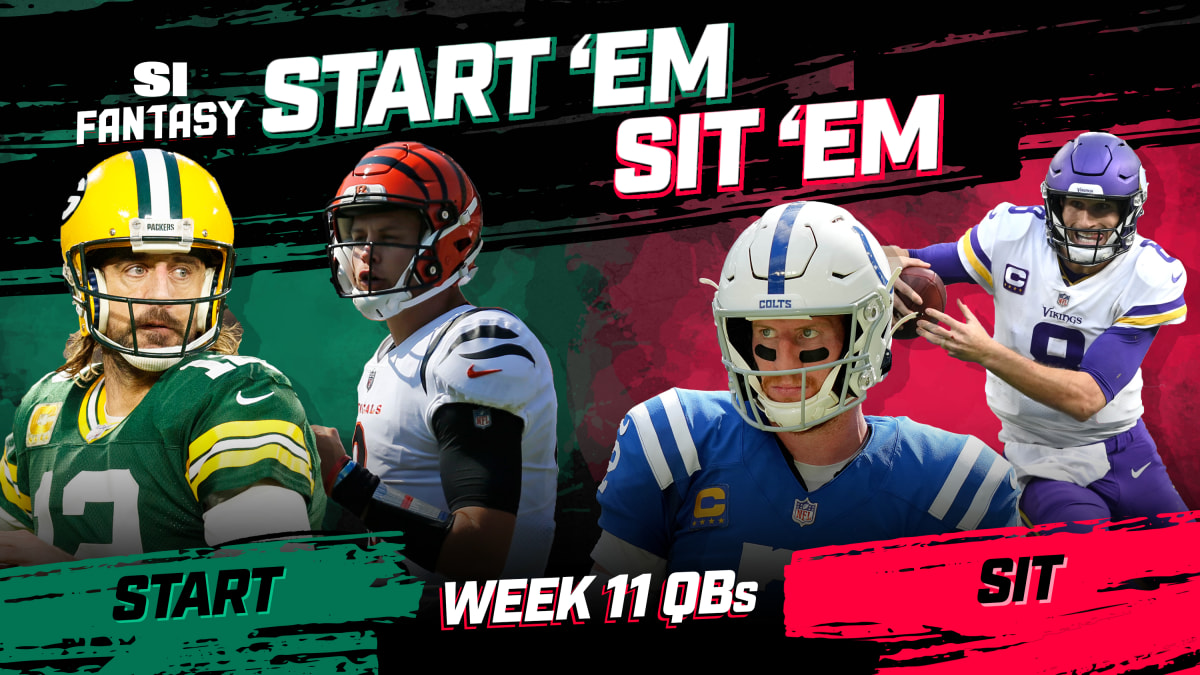 NFL Fantasy Start Em, Sit Em: 20 Players to Start or Sit in Week 11