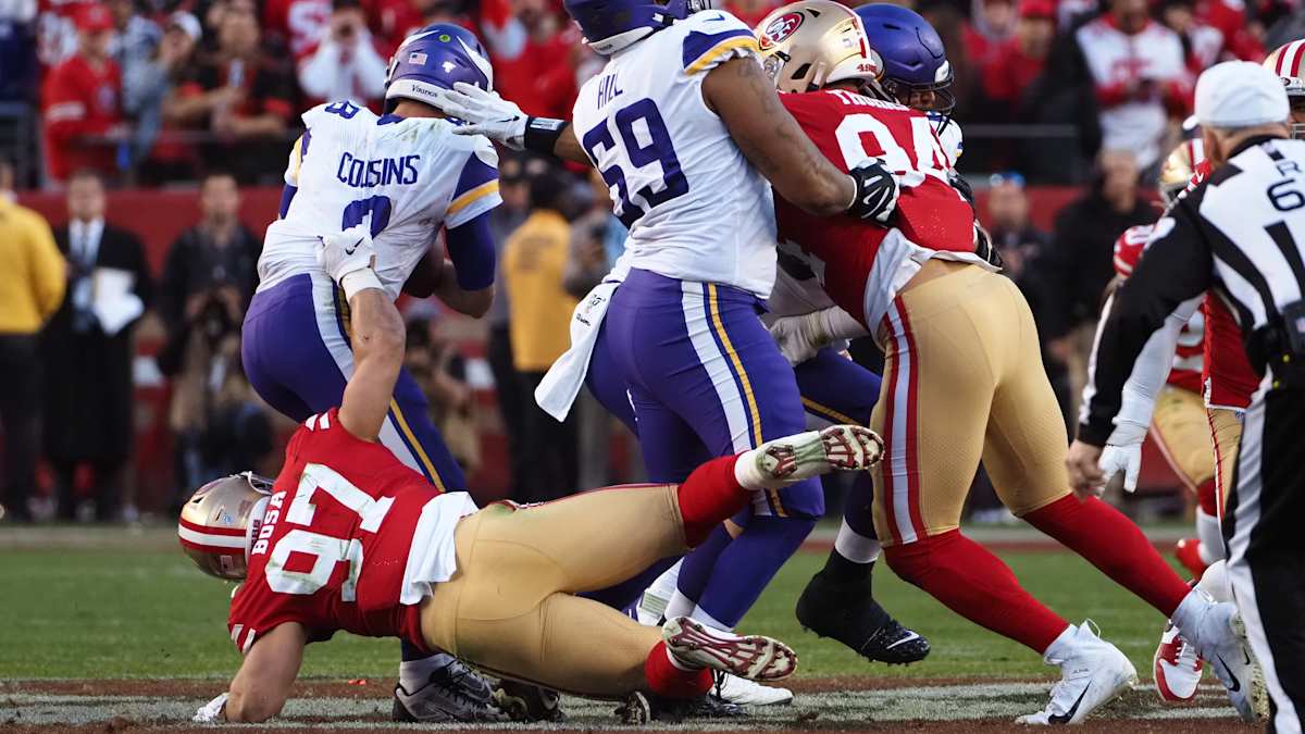 49ers ride run game over Vikings to NFC championship game - Sports  Illustrated