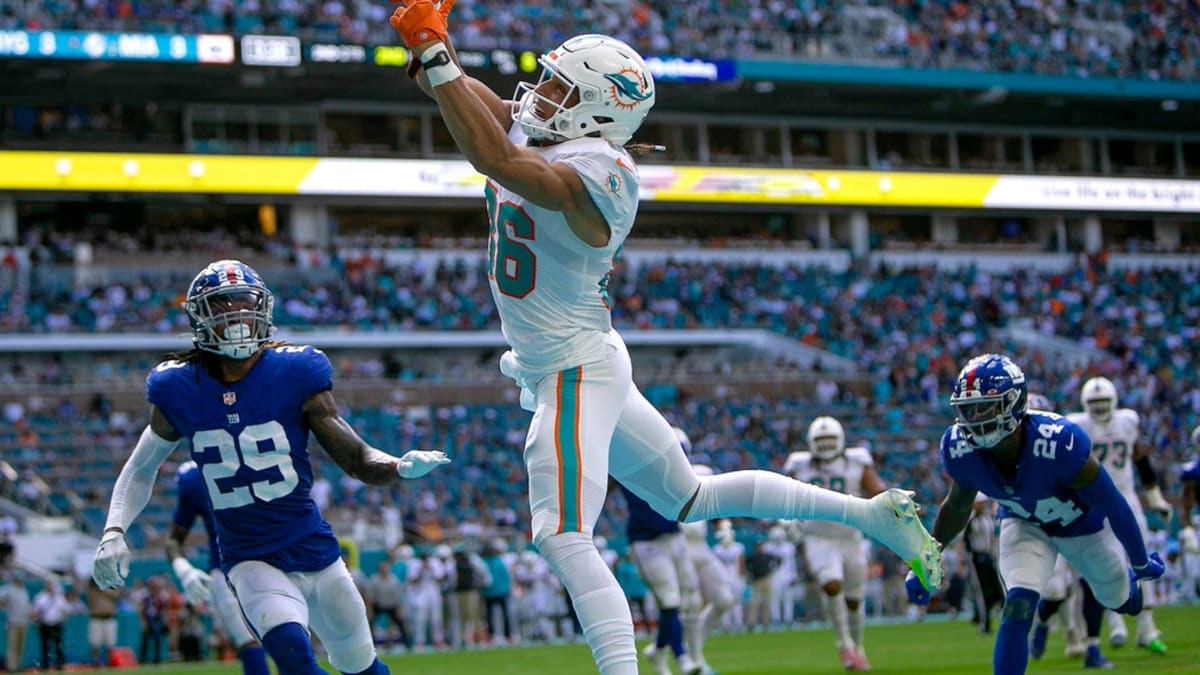 Dolphins' Hollins overcomes drop, joins Fitz to create legendary finish