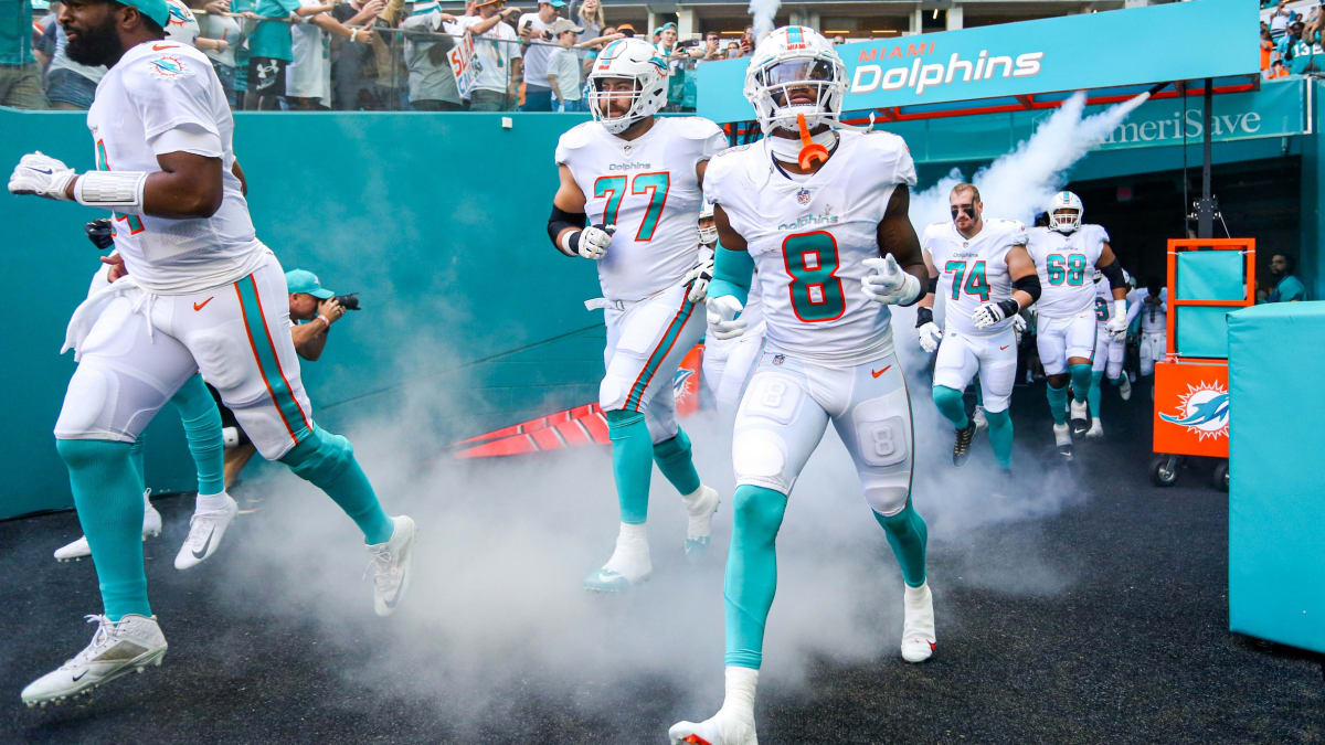 August 19, 2023: Miami Dolphins safety Jevon Holland (8) during a preseason  game between the Miami Dolphins and the Houston Texans in Houston, TX.  Trask Smith/CSM Stock Photo - Alamy