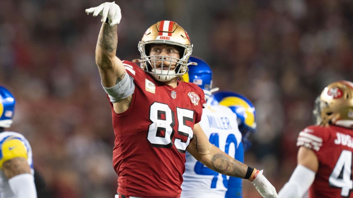 Here come the 49ers and George Kittle - Sunday 49ers vs Rams - The Game to  watch. @popartcr @oursf49ers @thesfniners @gkittle @49ers @nfl…