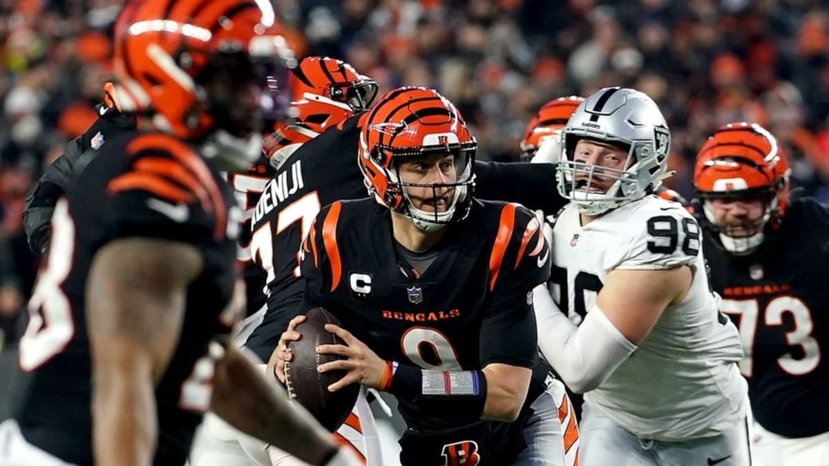 NFL Playoffs 2022: Wild Card Round, Cincinnati Bengals v Las Vegas Raiders,  Joe Burrow, out of bounds, stats, Buffalo Bills v New England Patriots,  scores, results, updates, highlights, videos