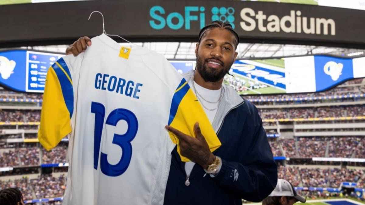 Photo: Kawhi Leonard and Paul George Spotted at LA Rams Playoff