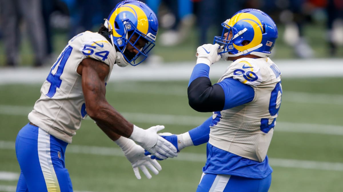 number 54 Los angeles rams releasing lb leonard Floyd vintage logo