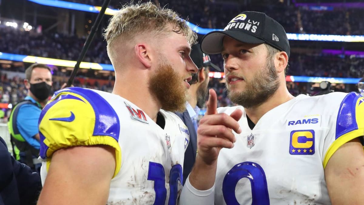 Matthew Stafford and Cooper Kupp Get Scoreboard Duty at Wives' Game