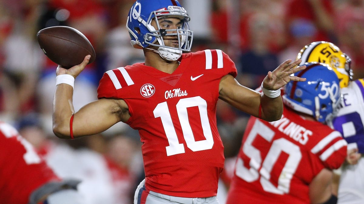 Former Ole Miss Quarterbacks Shea Patterson and Jordan Ta'amu Selected  First and Second Overall in USFL Draft - The Grove Report – Sports  Illustrated at Ole Miss