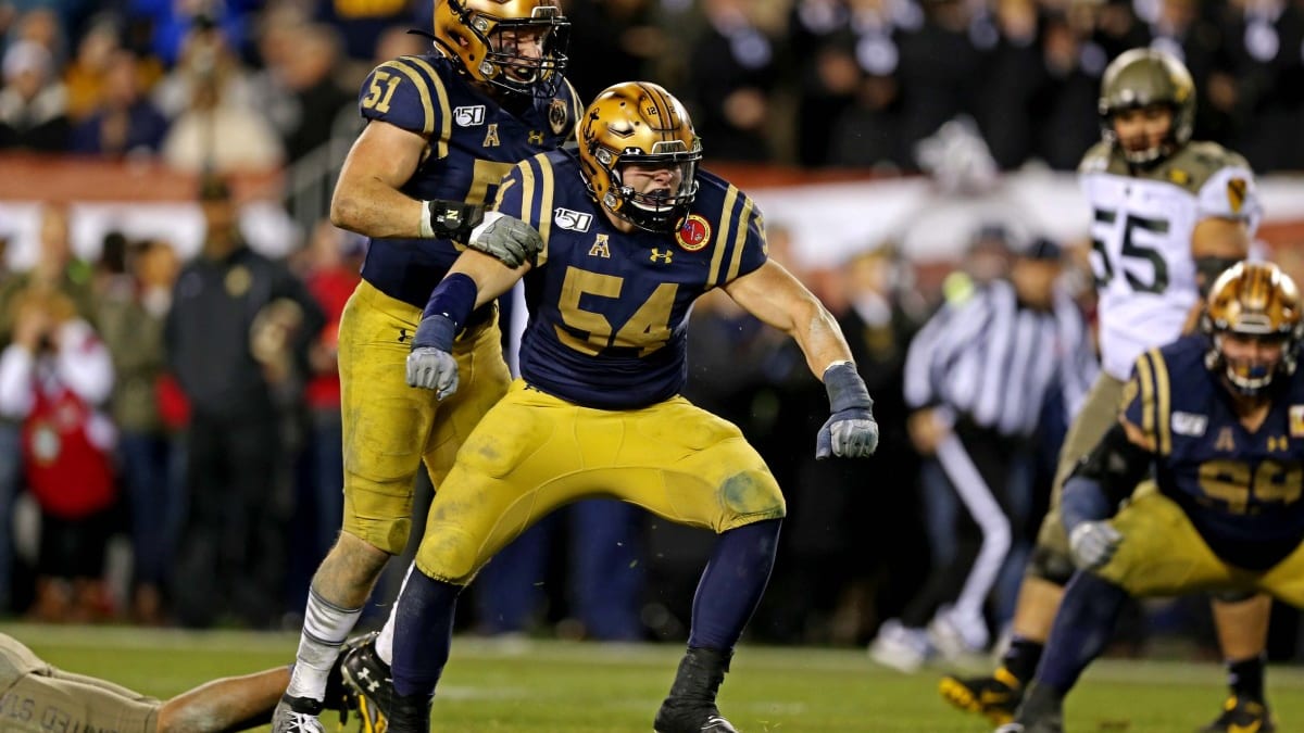 As draft nears, former Navy football players Diego Fagot, Michael