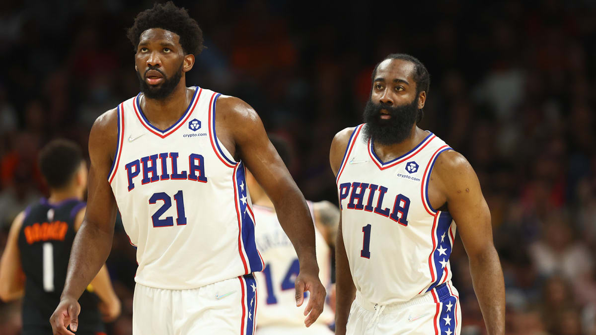 Official brothers Joel Embiid and James Harden Philadelphia 76ers
