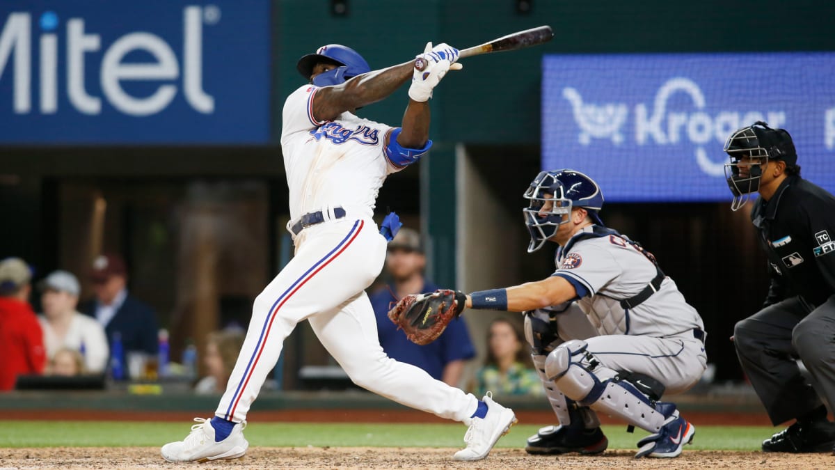 Adolis Garcia: Astros – Rangers brawl comes after hit by pitch in ALCS