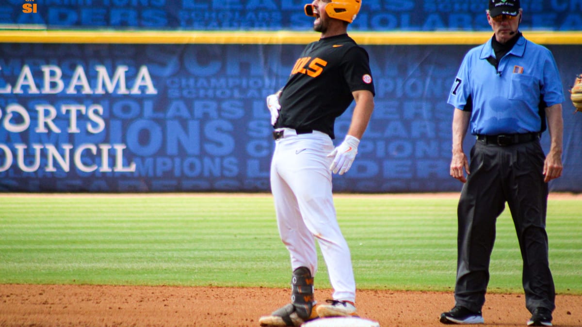 VFL Todd Helton congratulates Evan Russell, Luc Lipcius for breaking his  career home run record at Tennessee