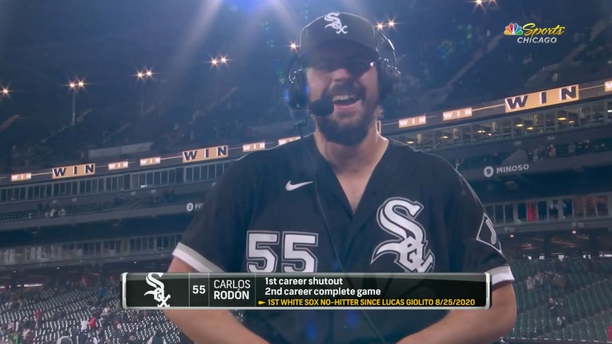 Watch Carlos Rodon's fun interview after pitching no-hitter - Sports  Illustrated