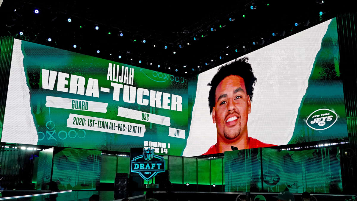 Clay Helton compares Jets' Alijah Vera-Tucker to All-Pro