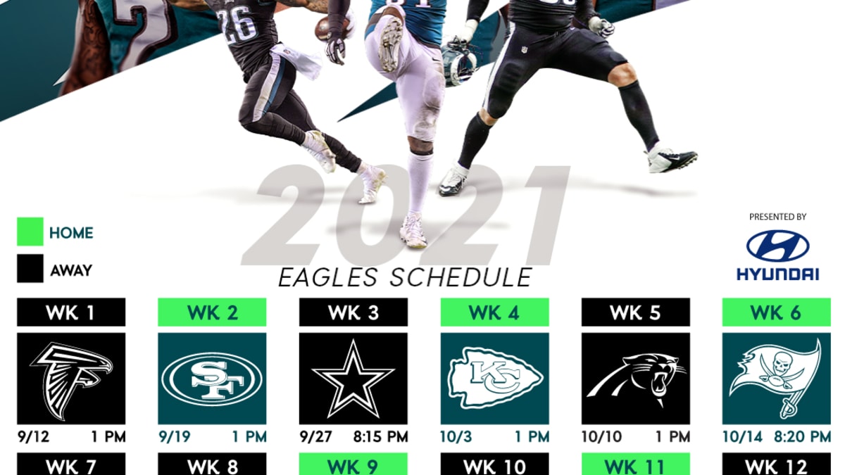 eagles schedule 2020