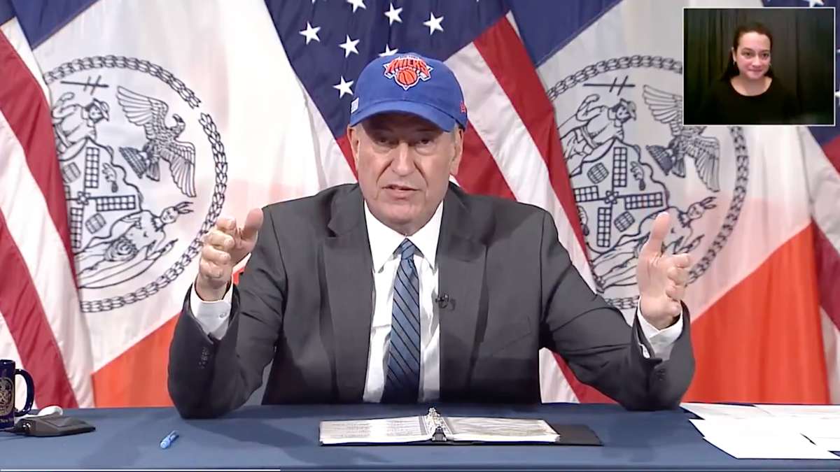 de blasio nets jersey