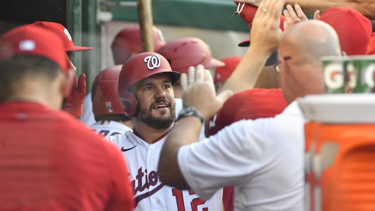 Washington Nationals debut Capitals' 'rally helmet' after Kyle Schwarber's  walk-off homer