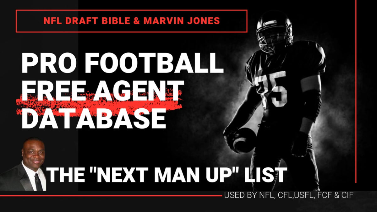 NFL Draft Bible Re-Launches Pro Football Free Agent Database - Visit NFL  Draft on Sports Illustrated, the latest news coverage, with rankings for NFL  Draft prospects, College Football, Dynasty and Devy Fantasy