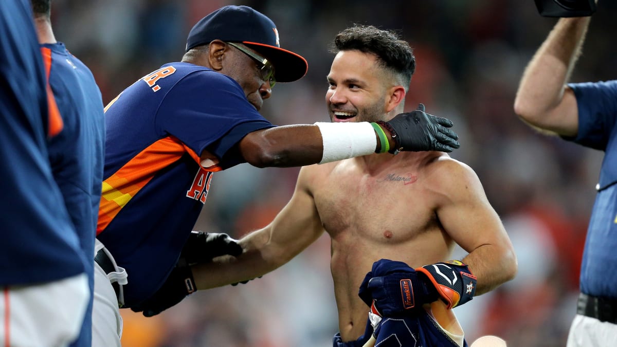 Video Surfaces Of Jose Altuve Not Letting Teammates Rip Jersey Off - The  Spun: What's Trending In The Sports World Today