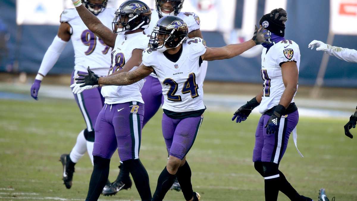 Ravens CB Marcus Peters, RB Gus Edwards suffer torn ACLs in practice