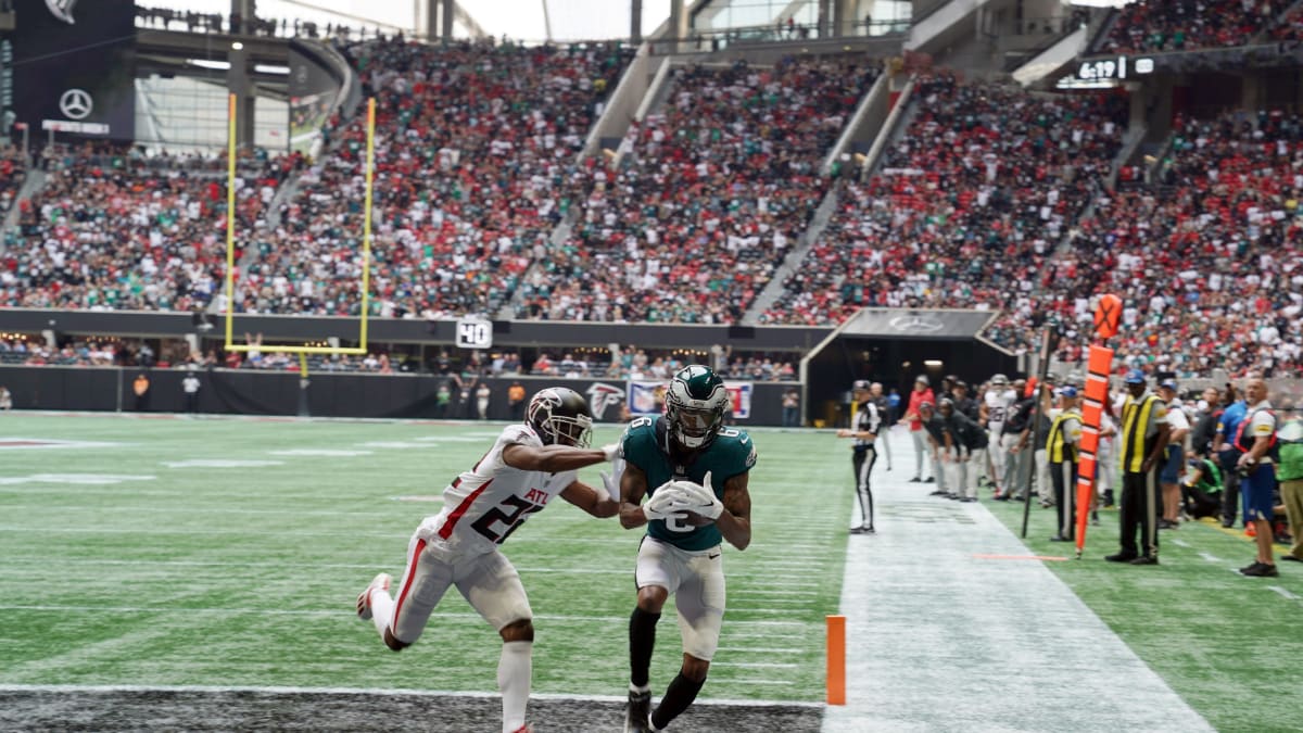 NFL 2021: Jordan Mailata winning over Philadelphia Eagles fans before  Atlanta Falcons season-opener at Mercedes Benz Stadium