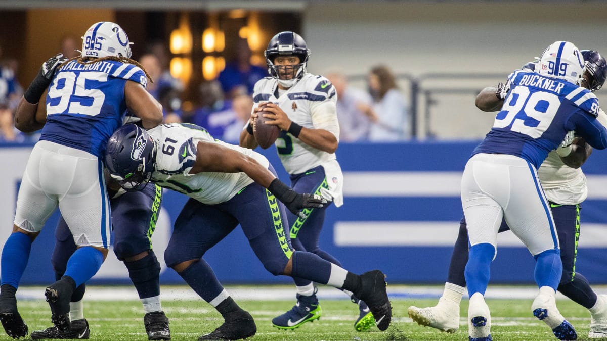 Seattle Seahawks center Kyle Fuller (61) walks off the field