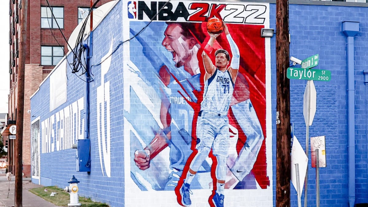 Mavs Unveil Luka Donic Augmented Reality (AR) Mural In Dallas