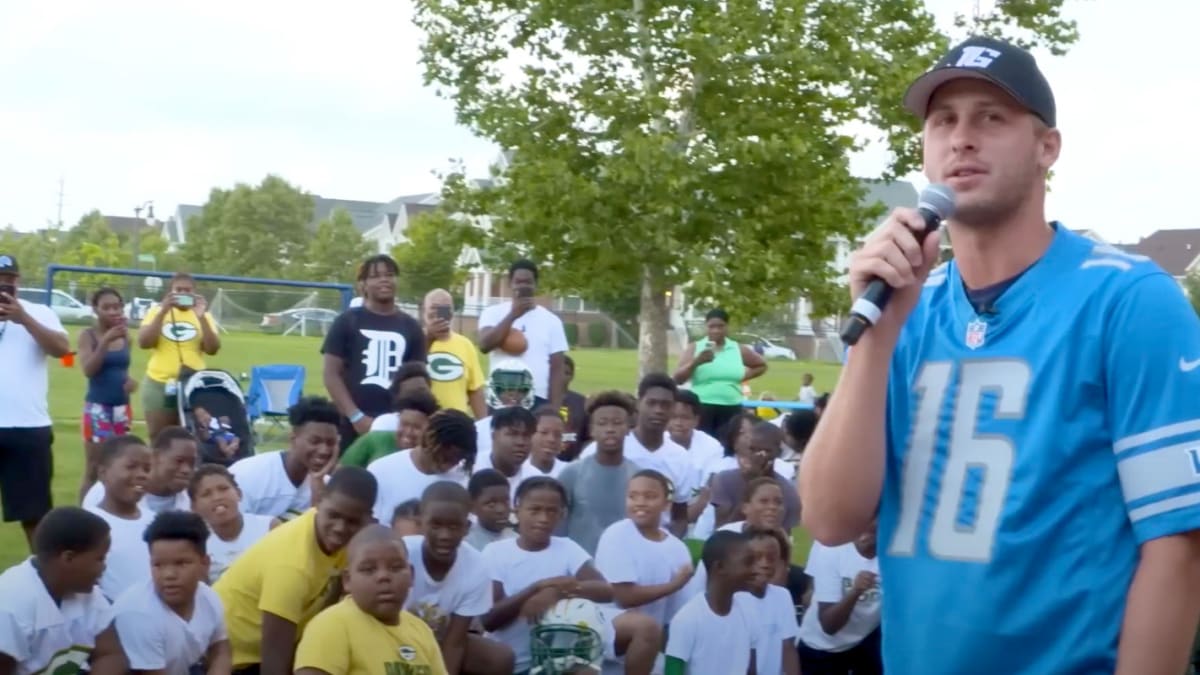 Detroit Lions Academy food pantry