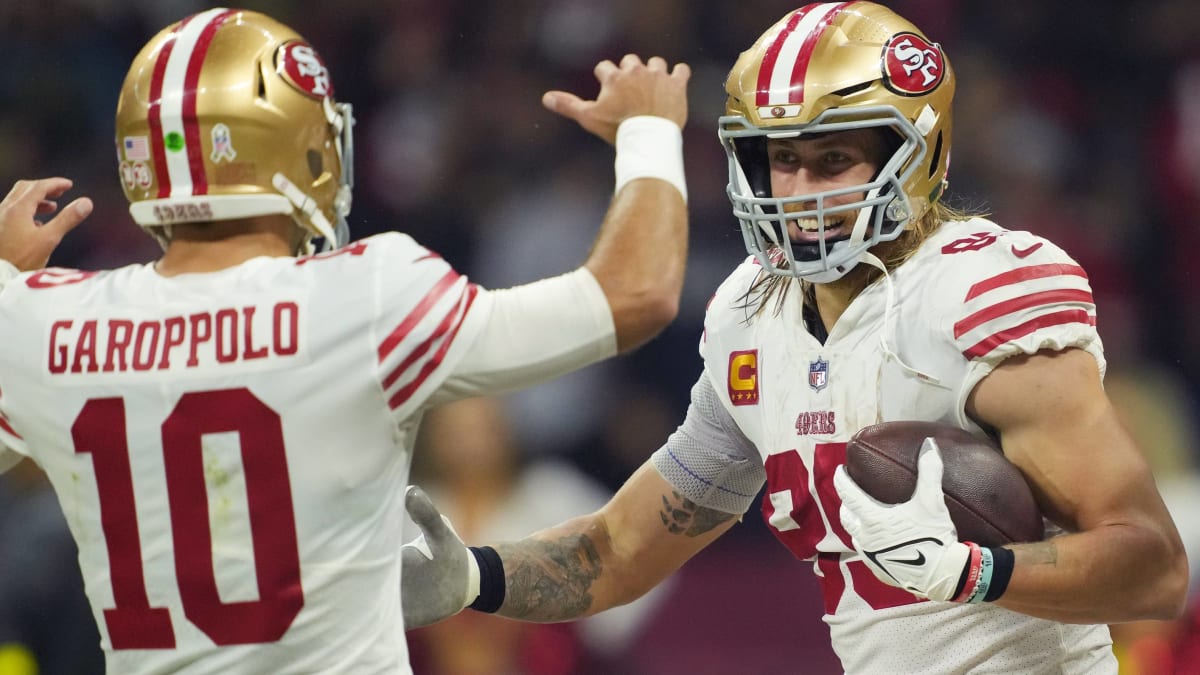 George Kittle Wore a Signed Jimmy Garoppolo T-Shirt After NFC Win