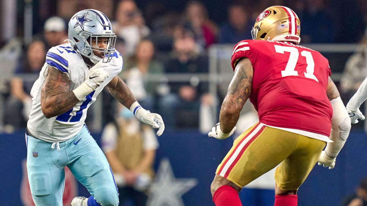 49ers' offensive line preps for tough task vs. Micah Parsons, Cowboys – NBC  Sports Bay Area & California