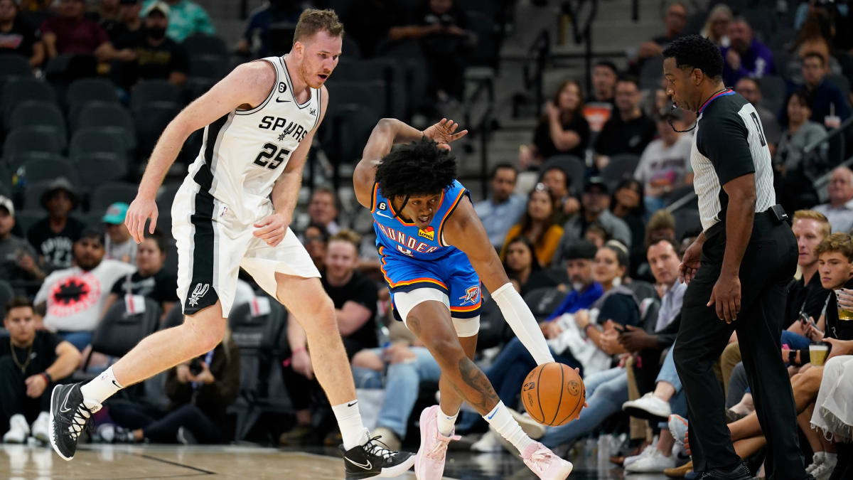 Oklahoma City Thunder Survives Late-Game Scare, Take Down Spurs in  Preseason Opener - Sports Illustrated Oklahoma City Thunder News, Analysis  and More