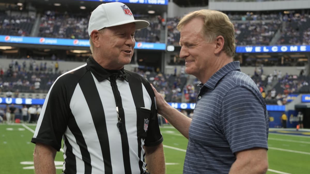 Referee Carl Cheffers (51) during a preseason NFL football game between the  New Orleans Saints and the Jacksonville Jaguars, Monday, Aug. 23, 2021, in  New Orleans. (AP Photo/Tyler Kaufman Stock Photo - Alamy