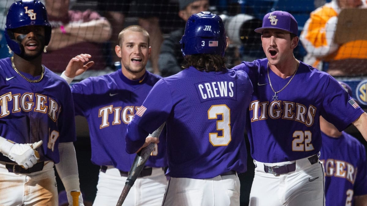 LSU Softball - Tigers repping the Red, White, and Blue