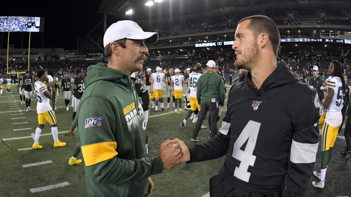 Aaron Rodgers, Jets 'had conversations' as Derek Carr chooses