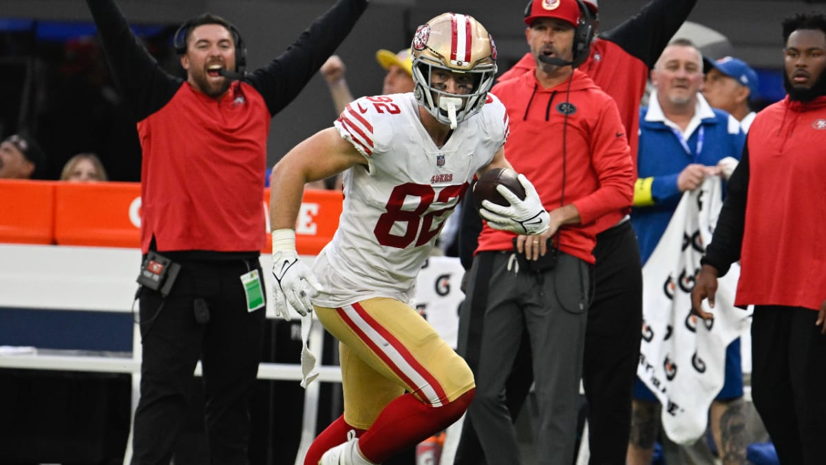 49ers tight end Ross Dwelley keeps surprising — himself