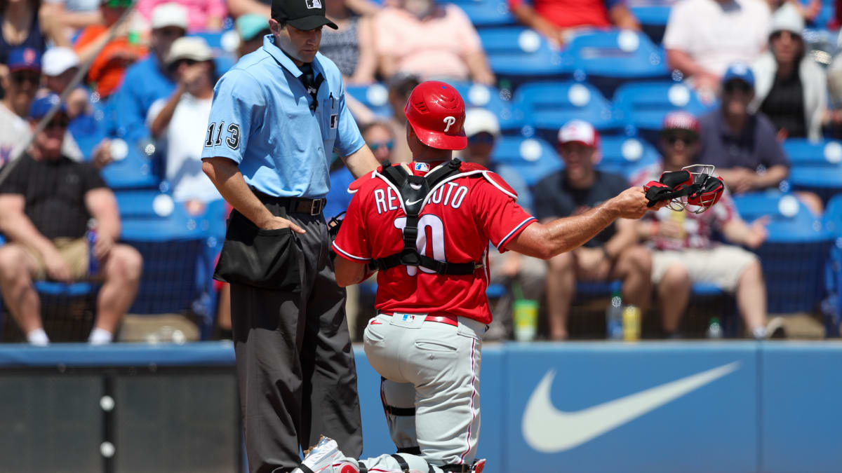 Phillies' J.T. Realmuto Ejected for Basically No Reason in Spring Training  Game – NBC Los Angeles