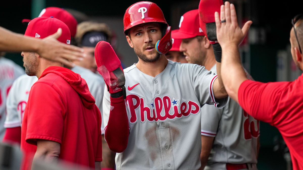 Philadelphia Phillies Star Trea Turner Reaches Milestone in First Team Home  Run - Fastball