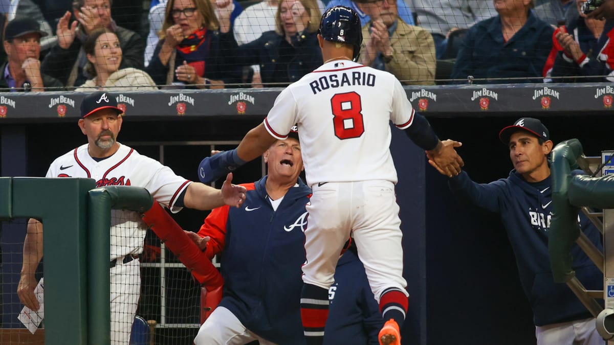 Braves walk off Dodgers again on Eddie Rosario single, take 2-0 lead in  NLCS - The Boston Globe