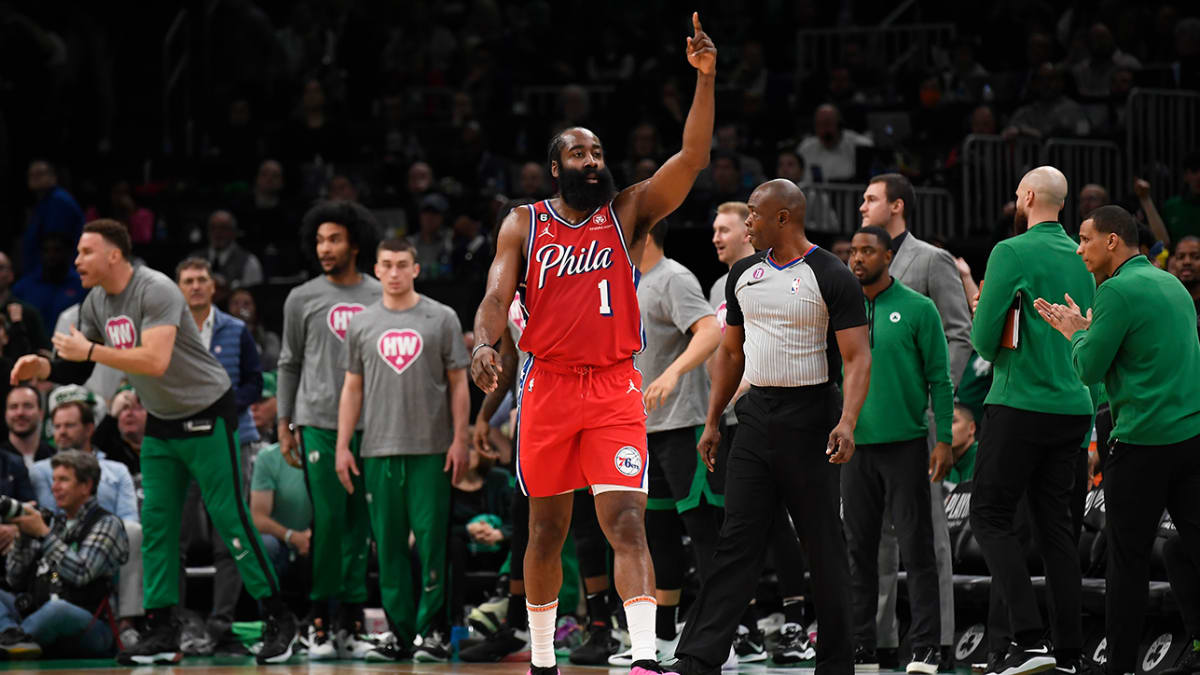 Sixers star James Harden gets absolutely roasted on Twitter over his  mind-blowing outfit