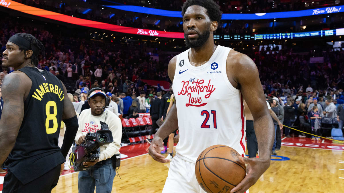 Kansas Jayhawks freshman Joel Embiid announced his intention to enter the  NBA draft during a press conference on Wednesday, April 9, 2014, in  Lawrence, Kansas. (Photo by Rich Sugg/Kansas City Star/MCT/Sipa USA